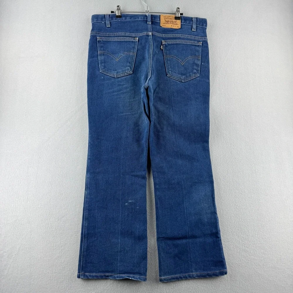 Vintage Levis Jeans MEns 38x30 (Fits 36x28) Blue 517 Bootcut‎ Cotton Blend 2001